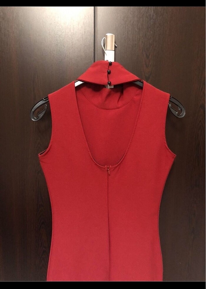 Kiremit renk elbise - Görsel 5