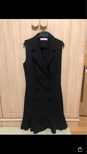 Siyah elbise - Görsel 4