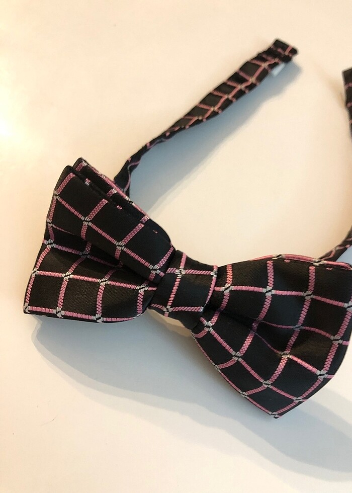 Kareli çocuk papyon - Görsel 2