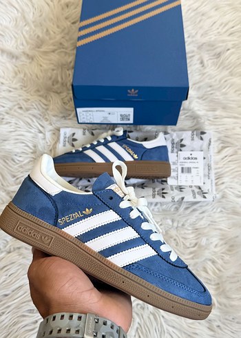 Mavi Süet Adidas Spor Ayakkabı