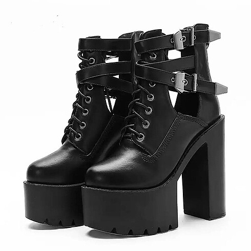 39 Beden Wamp Gotik Platform Topuklu Bot