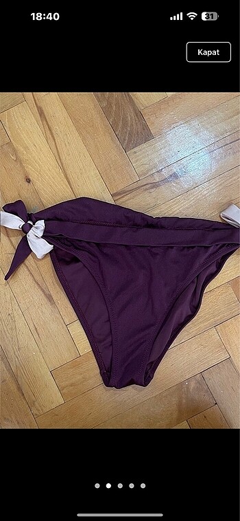 Fiyonklu Bikini Altı