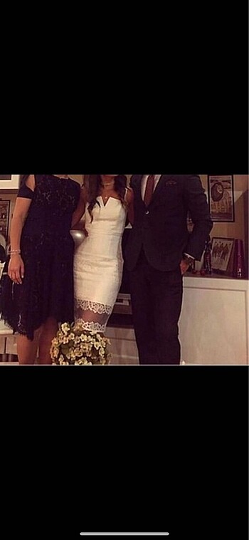 Forever New Dantelli Zarif Nikah Mezuniyet Elbisesi