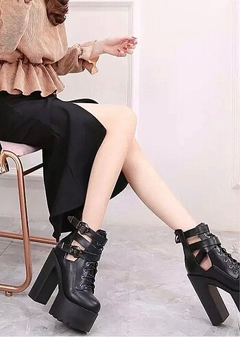 Wamp Gotik Platform Topuklu Bot