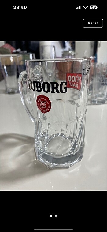 0.5 ml Tuborg Malt Bira Bardağı