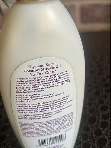 OGX Coconut Miracle Oil Bakım Kremi - Görsel 3
