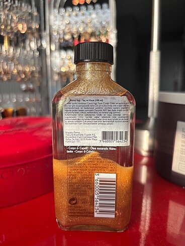 Beden Monoi Işıltı Veren Simli Vücut Yağı