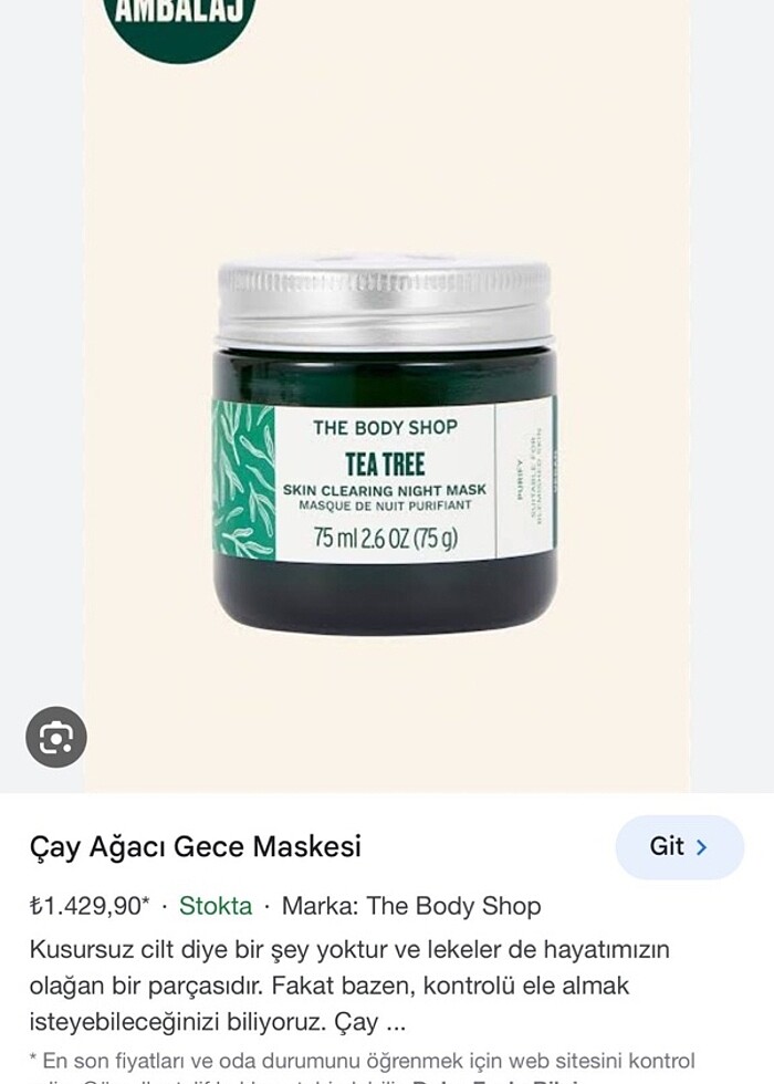 Tea Tree Çay Ağacı Gece Maskesi - Görsel 4