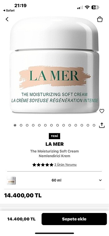 Beden Renk La Mer The Moisturizing Soft Cream