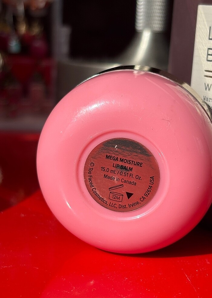 Too Faced Peach Mega Moisture Lip Balm - Görsel 3