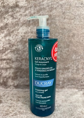 Ducray Keracnyl Yağlı Ciltler İçin Temizleme Jeli