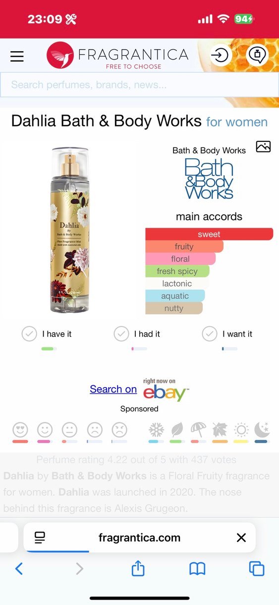 Bath & Body Works Dahlia Body Cream - Görsel 3