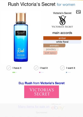 ORİJİNAL VS Rush Body Cream - Görsel 5