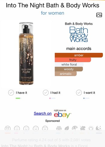 Bath & Body Works Into The Night Body Lotion - Görsel 3
