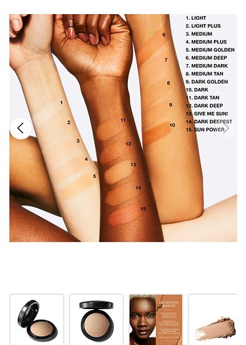 MAC Mineralize Skinfinish Natural Pudra Medium Golden - Görsel 7