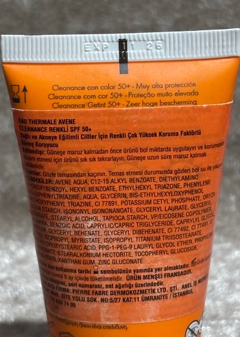 Avène Cleanance Yağlı Akneli Ciltler Renkli Güneş Kremi - Görsel 3