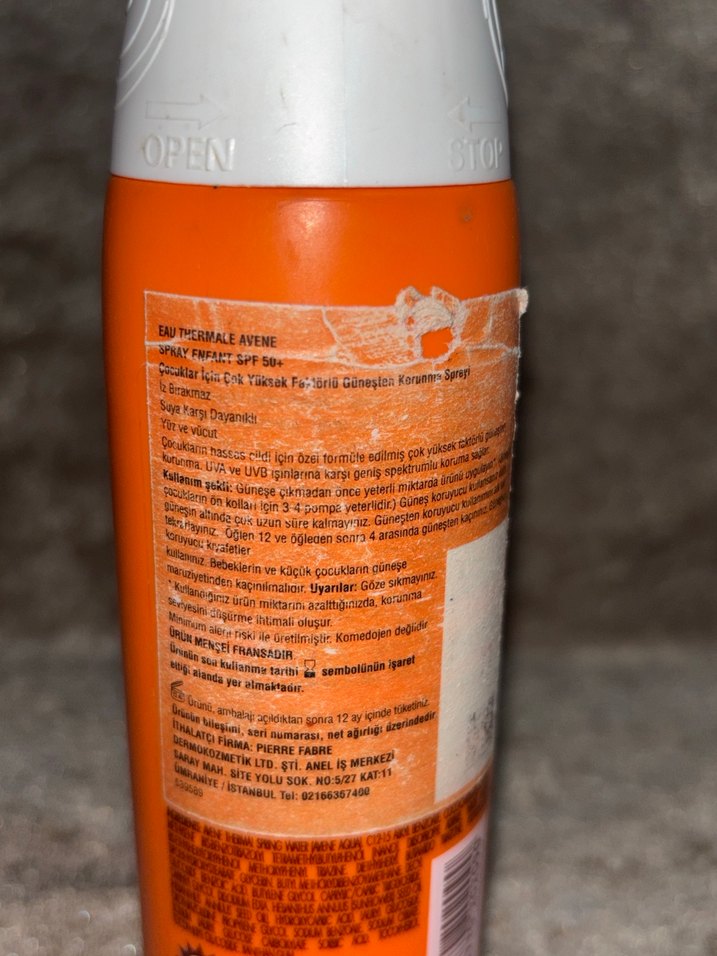 Avene Spf 50+ Children Çocuk Güneş Spreyi 200ml - Görsel 4