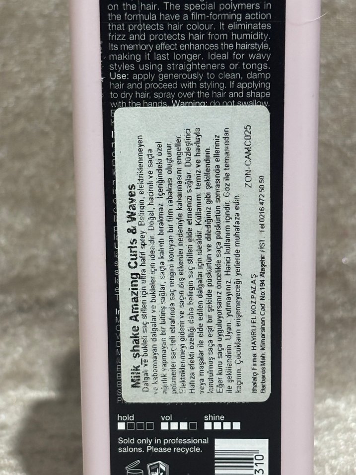 Milk Shake Lifestyling Amazing Curls Waves - Görsel 4