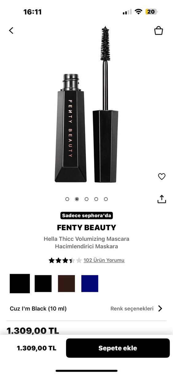 Fenty Beauty Hella Thicc Cuz Im Black Rimel - Görsel 4