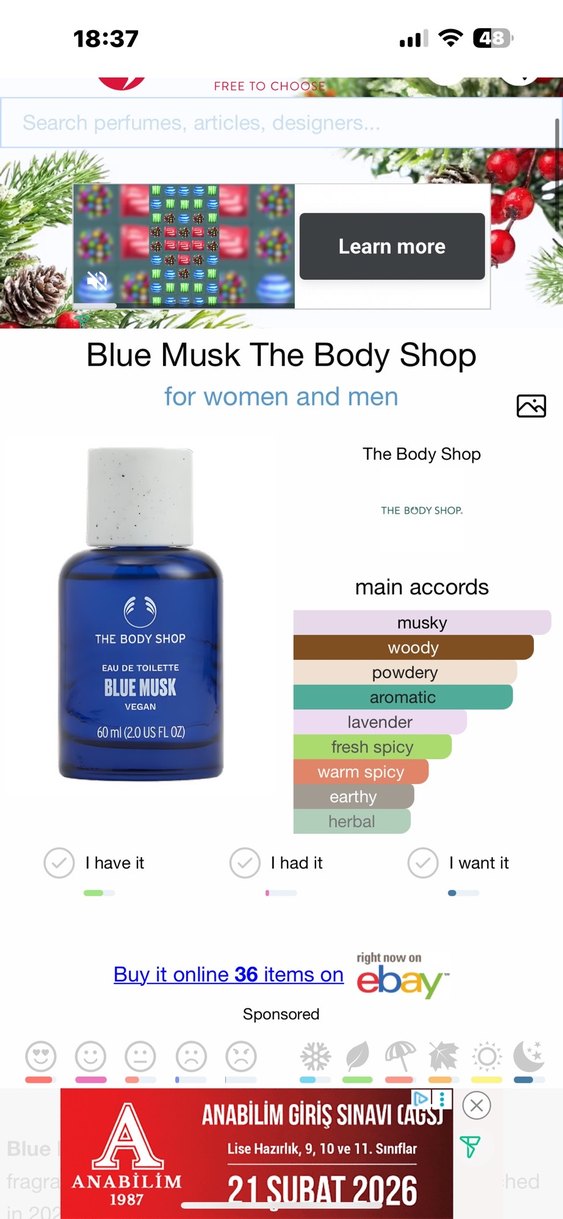 The Body Shop Blue Musk Fragrance Mist - Görsel 4