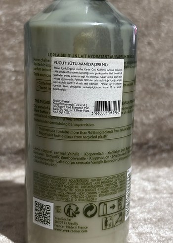 Yves Rocher Vanille Bourbon Vücut Sütü - Görsel 3