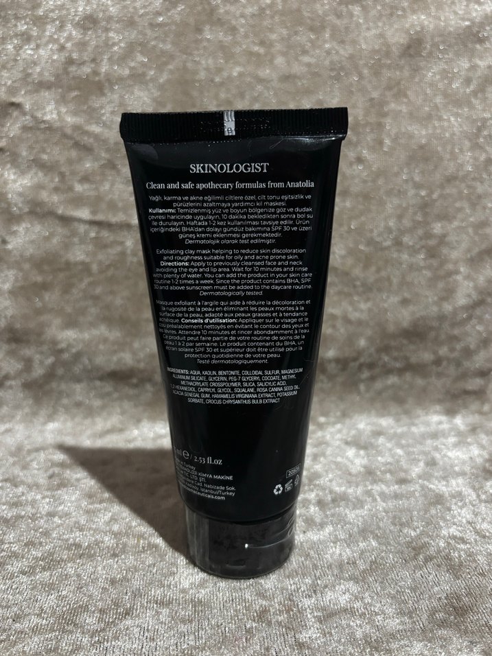 COSMED Skinologist Salicylic Sulfur Mask - Görsel 2