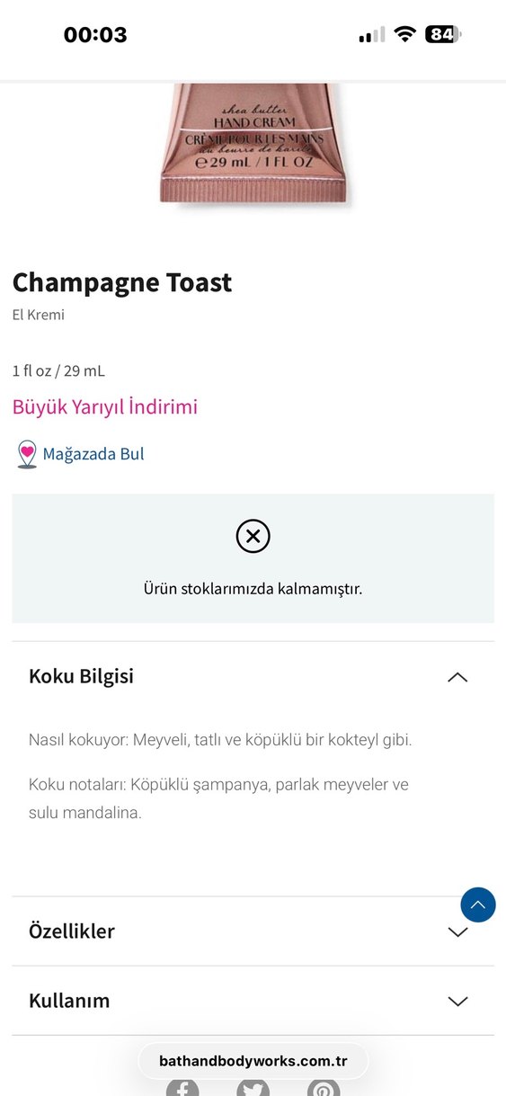 BBW Champagne Toast El Kremi - Görsel 5