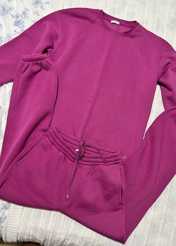 Fuşya oxxo Rahat Kesim Kadın Eşofman Altı - Görsel 5