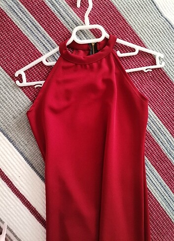 xs Beden bordo Renk Elbise 