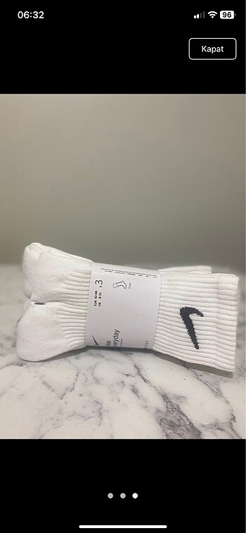 Orjinal 3?lü Nike Çorap