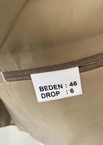 Collection B Bej Erkek Düğmeli Blazer Ceket