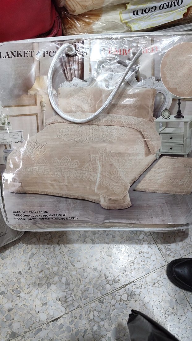 Kahverengi Nakışlı Nevresim ve Çarşaf Takımı - Görsel 3