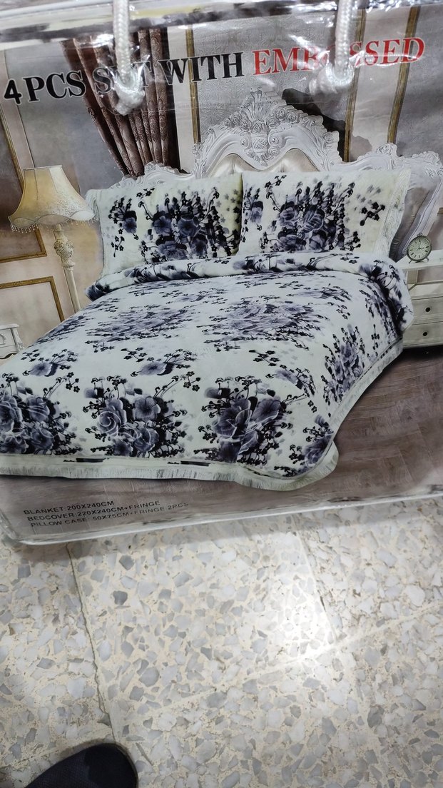 Kahverengi Nakışlı Nevresim ve Çarşaf Takımı - Görsel 2