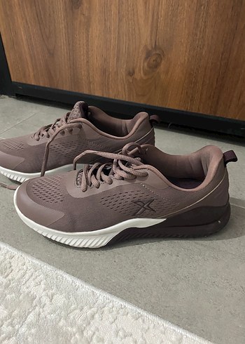 39 Beden Bej Bağcıklı Spor Kadın Sneakers