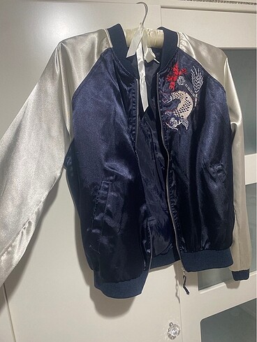 oxxo Oxxo saten bomber ceket