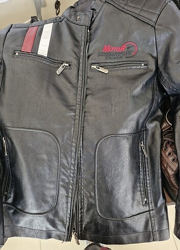 Motorcu deri mont - Görsel 2