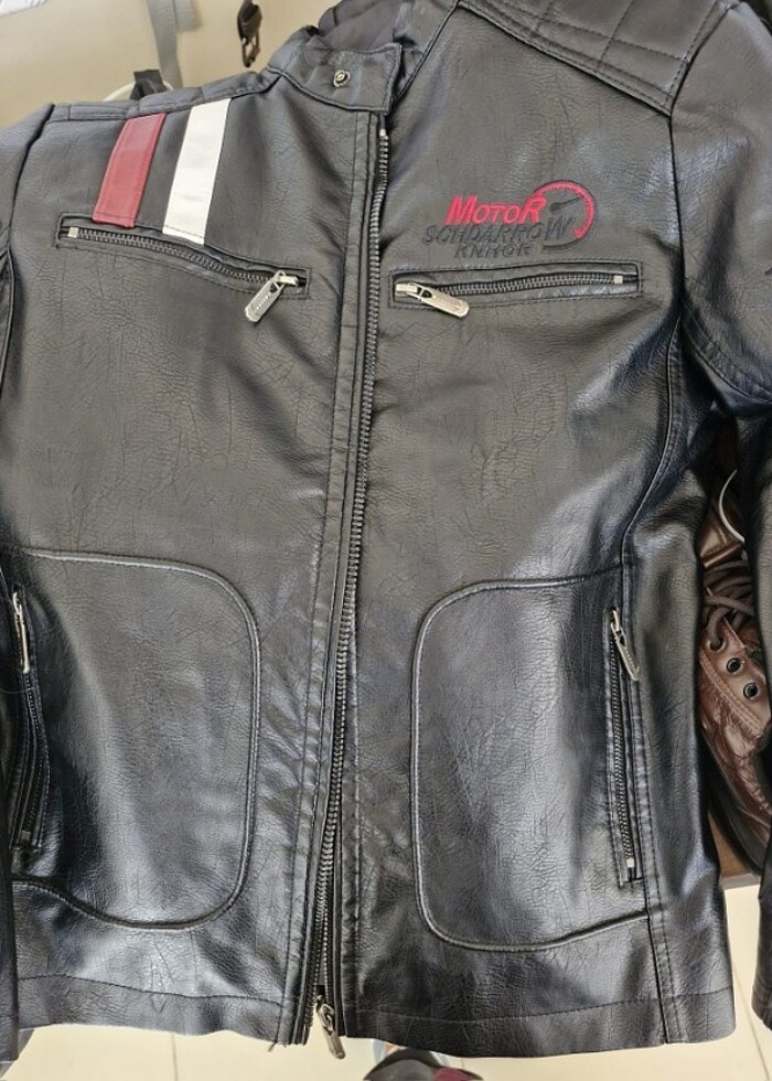 Motorcu deri mont - Görsel 2