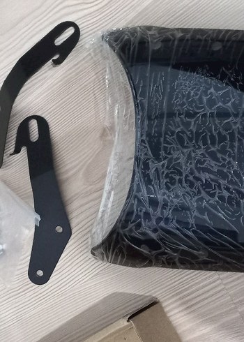 Yurt dışı sıfır motosiklet ön cam siyah - Görsel 2