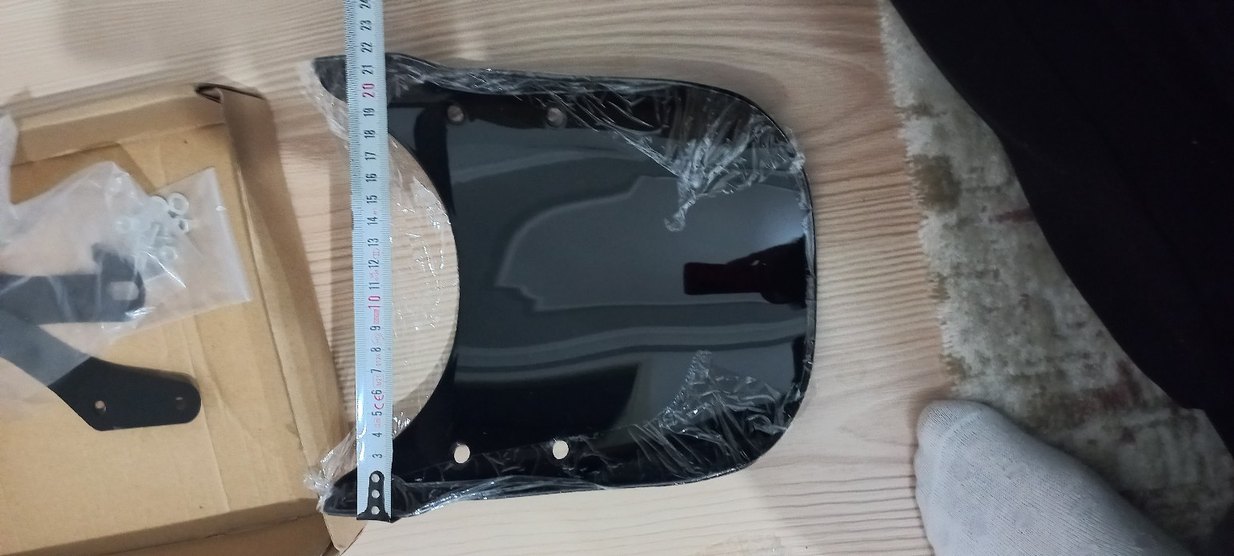 Yurt dışı sıfır motosiklet ön cam siyah - Görsel 4