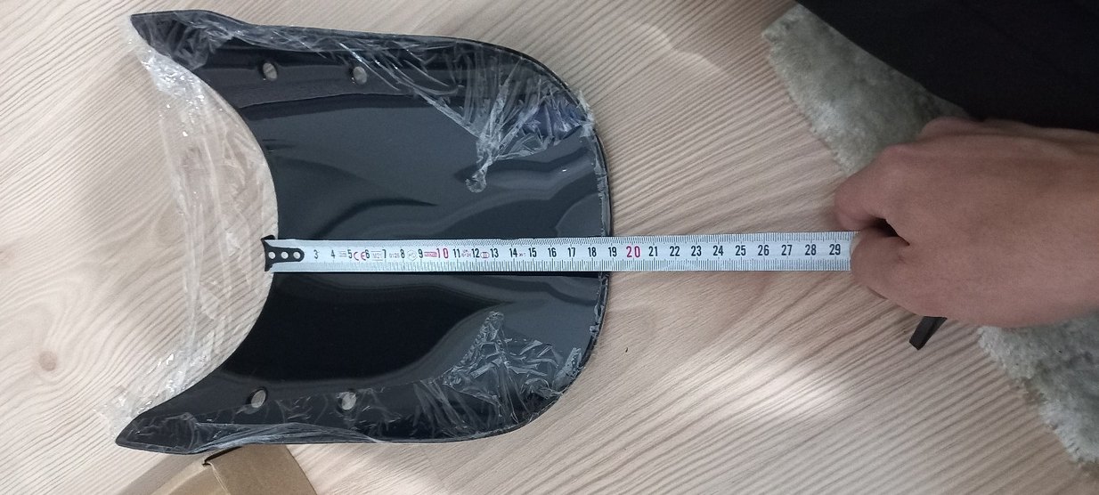 Yurt dışı sıfır motosiklet ön cam siyah - Görsel 3