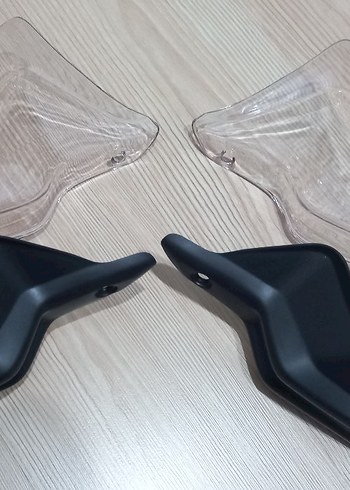 BMW Uyumlu Minimalist Siyah Motosiklet rüzgar saptırıcı kalkan - Görsel 4