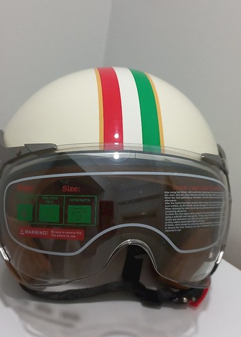 Yurt dışı sıfır sertifikalı retro kask - Görsel 8