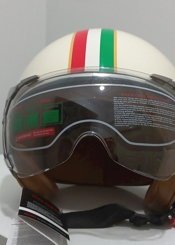 Yurt dışı sıfır sertifikalı retro kask - Görsel 2