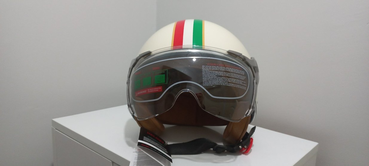 Yurt dışı sıfır sertifikalı retro kask - Görsel 2