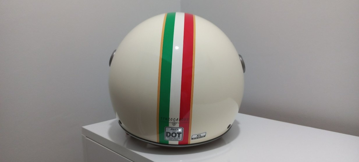 Yurt dışı sıfır sertifikalı retro kask - Görsel 5