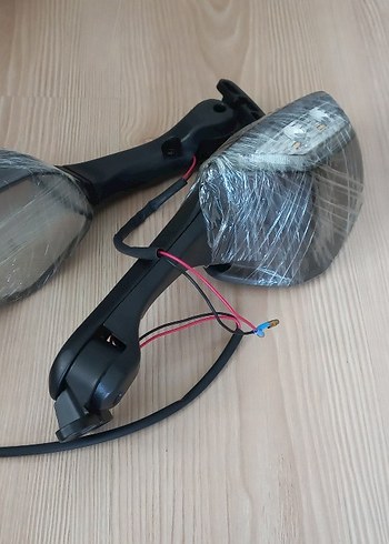 Yurt dışı sıfır Motosiklet Yan Aynası LED Işıklı - Görsel 5