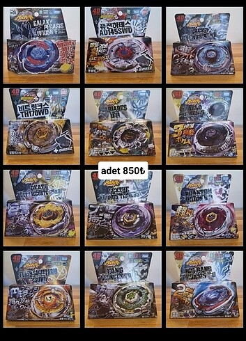  Beden Beyblade Takara Tomy