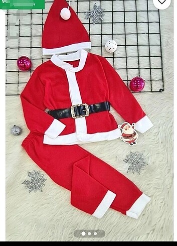 noel baba kostüm hem erkek çocuk hem kiz giyebilir