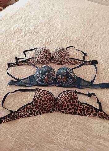 m Beden leopar desenli sutyen 85 b