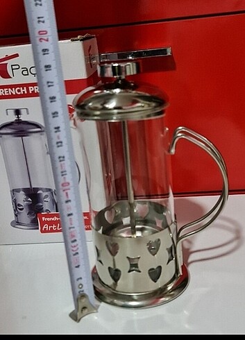  Beden sifir kahve paci çelik French press 350 ml cam